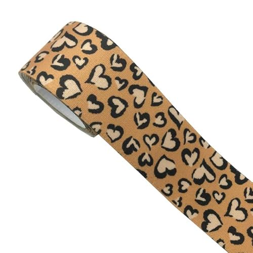 HOCEDO 2 Meter 1/1,5 Zoll Bunte Leopardenmuster Gummibänder DIY Kleidungsstück Taillenband Gürtel Nähzubehör von HOCEDO