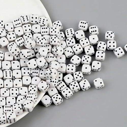 HOCEDO 200/500/1000 Teile/los 8mm Acryl Perlen Quadratische Form Kubische Spacer Perlen für Halskette Armband Ohrring DIY schmuck Machen Zubehör von HOCEDO