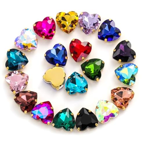 HOCEDO 50–100 Stück Glitzer, großes Herz, Strasssteine, Flache Rückseite, Nägel, Kunst, Kleber auf Perlen, Schmuckherstellung, Nähen auf Klaue, Kleidung, Diamant-Zubehör HOCEDO 50–100 Stück Glitzer, großes Herz, Strasssteine, Flache Rückseite, Nägel, Kunst, Kleber auf Perlen, Schmuckherstellung, Nähen auf Klaue, Kleidung, Diamant-Zubehör von HOCEDO