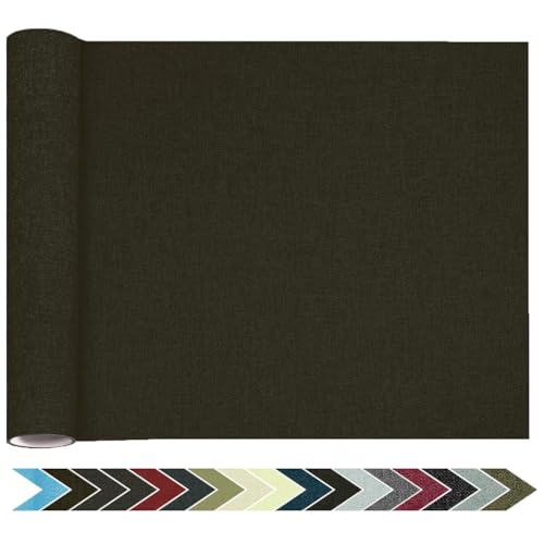 Flicken Selbstklebend Stoff, Leinen Reparatur Patches, Stoffe Reparatur, 20 x 100 cm Leinenstoff Patches Selbstklebend für Sofa, Bürostuhl, Autositze, Kopfteile, Vorhang - Kaffee von HOCOXW