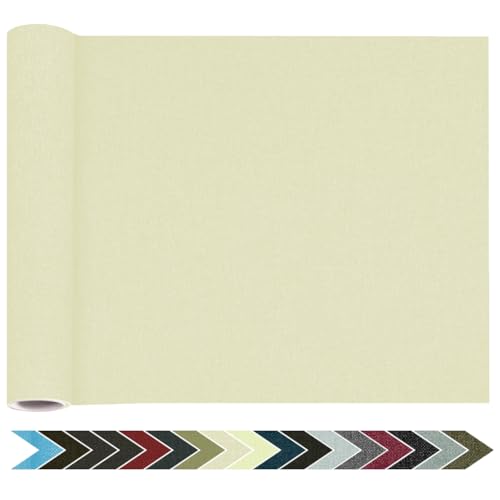 Flicken Selbstklebend Stoff, Leinen Reparatur Patches, Stoffe Reparatur, 30 x 120 cm Leinenstoff Patches Selbstklebend für Sofa, Bürostuhl, Autositze, Kopfteile, Vorhang - Beige 2.0 von HOCOXW