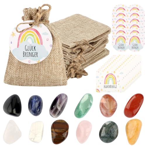 12 Set Glückssteine für Kinder, Bunte Glückssteine mit “Glück BRINGER” Regenbogen Grußkarten, Party Mitgebsel Glücksbringer Kinder für Kindergeburtstag Gastgeschenke, Weihnachtsgeschenke für Kinder 12 Set Glückssteine für Kinder, Bunte Glückssteine mit “Glück BRINGER” Regenbogen Grußkarten, Party Mitgebsel Glücksbringer Kinder für Kindergeburtstag Gastgeschenke, Weihnachtsgeschenke für Kinder von HOCUCHELAND