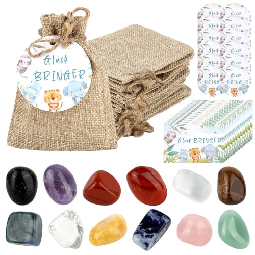12 Stück Glückssteine für Kinder, Bunte Glückssteine mit “Glück BRINGER” Waldtier Grußkarten, Glücksbringer Stein Party Mitgebsel Kindergeburtstag Gastgeschenke, Weihnachtsgeschenke für Kinder 12 Stück Glückssteine für Kinder, Bunte Glückssteine mit “Glück BRINGER” Waldtier Grußkarten, Glücksbringer Stein Party Mitgebsel Kindergeburtstag Gastgeschenke, Weihnachtsgeschenke für Kinder von HOCUCHELAND