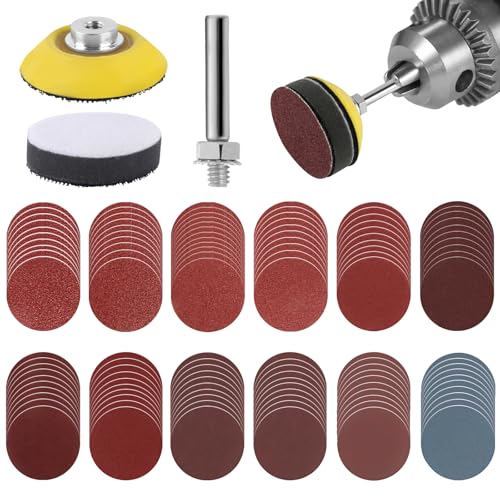 120 Stück Schleifblüten, 2 Zoll Schleifblüten Klett mit 1/4 Zoll-Schaft, Schleifblüten Set, Körnung 60-3000 Schleifpapier, Runde Schleifblüte für Holz Metall Spiegel Schmuck Polieren Schleifwerkzeug 120 Stück Schleifblüten, 2 Zoll Schleifblüten Klett mit 1/4 Zoll-Schaft, Schleifblüten Set, Körnung 60-3000 Schleifpapier, Runde Schleifblüte für Holz Metall Spiegel Schmuck Polieren Schleifwerkzeug von HOCUCHELAND