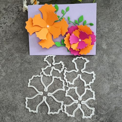 10,9 x 12,1 cm, 3D-Blumen-Metall-Stanzformen für Kartenherstellung, Stanzschablonen für Scrapbooking, Fotoalbum, dekorative Prägeschablone 10,9 x 12,1 cm, 3D-Blumen-Metall-Stanzformen für Kartenherstellung, Stanzschablonen für Scrapbooking, Fotoalbum, dekorative Prägeschablone von HOFALUYUSUN