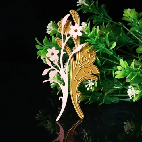 11,2 x 4,4 cm, Pflaumenblüten-Scrapbook, Metall-Stanzformen für Scrapbooking, Prägung, Album, Papierkarten, Bastelbedarf von HOFALUYUSUN