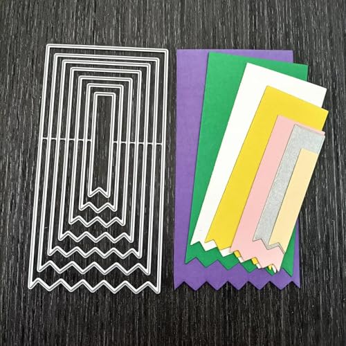12,5 x 6,5 cm Lesezeichen-Stanzformen, Prägeschablonen, Scrapbooking-Schablonen, Basteldekoration 12,5 x 6,5 cm Lesezeichen-Stanzformen, Prägeschablonen, Scrapbooking-Schablonen, Basteldekoration von HOFALUYUSUN