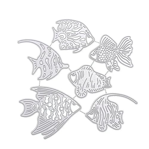 12 x 12 cm Ozeanfisch-Stanzformen, Prägung, Scrapbooking, Album, Basteln, Prägeschablone von HOFALUYUSUN