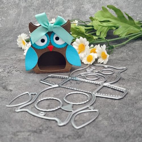 13,4 x 8,5 cm, 3D-Eulenmuster, Metall-Stanzformen für Scrapbooking, Basteln, Kartenherstellung, Papieralbum-Dekoration 13,4 x 8,5 cm, 3D-Eulenmuster, Metall-Stanzformen für Scrapbooking, Basteln, Kartenherstellung, Papieralbum-Dekoration von HOFALUYUSUN