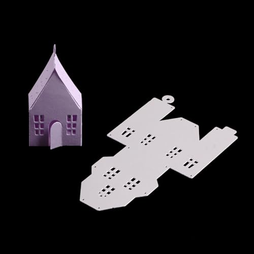 13,6 x 7,6 cm, Haus-Metall-Stanzformen für Kartenherstellung, Stanzschablonen für Scrapbooking, Fotoalbum, dekorative Prägeschablone 13,6 x 7,6 cm, Haus-Metall-Stanzformen für Kartenherstellung, Stanzschablonen für Scrapbooking, Fotoalbum, dekorative Prägeschablone von HOFALUYUSUN