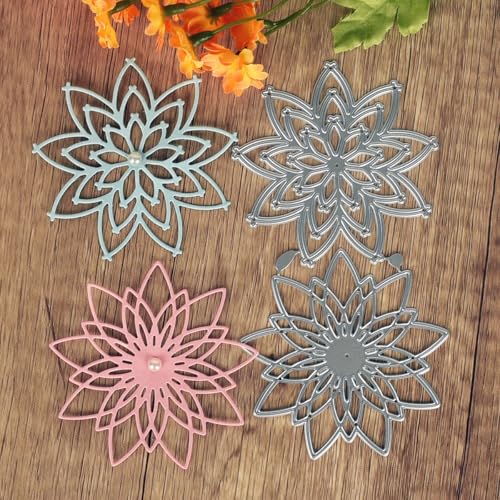 13,9 x 7,4 cm Blumen-Metall-Stanzformen für Kartenherstellung, Stanzschablonen für Scrapbooking, Fotoalbum, dekorative Prägeschablone 13,9 x 7,4 cm Blumen-Metall-Stanzformen für Kartenherstellung, Stanzschablonen für Scrapbooking, Fotoalbum, dekorative Prägeschablone von HOFALUYUSUN