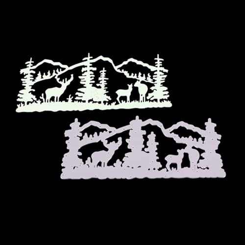 15,4 x 6,8 cm Hirschkarton-Metall-Stanzformen für Scrapbooking, Basteln, Kartenherstellung, Papieralbum-Dekoration 15,4 x 6,8 cm Hirschkarton-Metall-Stanzformen für Scrapbooking, Basteln, Kartenherstellung, Papieralbum-Dekoration von HOFALUYUSUN