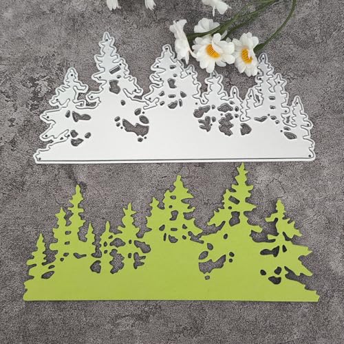15 x 7,5 cm Wald Metall-Stanzformen Schablonen für Scrapbooking, Basteln, Kartenherstellung, Papieralbum-Dekoration 15 x 7,5 cm Wald Metall-Stanzformen Schablonen für Scrapbooking, Basteln, Kartenherstellung, Papieralbum-Dekoration von HOFALUYUSUN