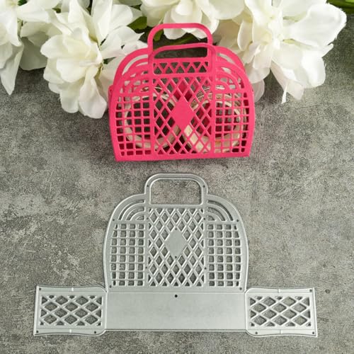 16,3 x 10,2 cm Gittertasche, Aufbewahrungskorb, Metall-Stanzformen für Kartenherstellung, Stanzschablonen für Scrapbooking, Fotoalbum, dekorative Prägeschablone 16,3 x 10,2 cm Gittertasche, Aufbewahrungskorb, Metall-Stanzformen für Kartenherstellung, Stanzschablonen für Scrapbooking, Fotoalbum, dekorative Prägeschablone von HOFALUYUSUN