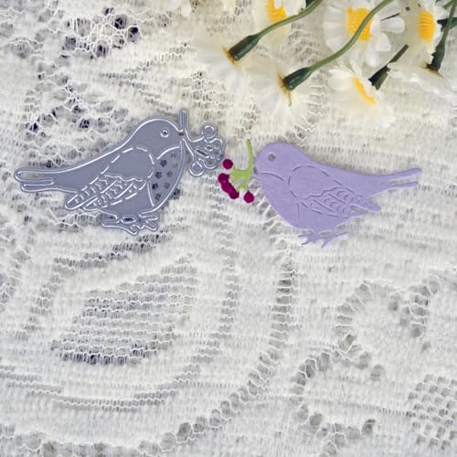 5,5 x 3,9 cm, niedlicher Spatzen-Metall-Stanzformen für Kartenherstellung, Stanzschablonen für Scrapbooking, Fotoalbum, dekorative Prägeschablone 5,5 x 3,9 cm, niedlicher Spatzen-Metall-Stanzformen für Kartenherstellung, Stanzschablonen für Scrapbooking, Fotoalbum, dekorative Prägeschablone von HOFALUYUSUN