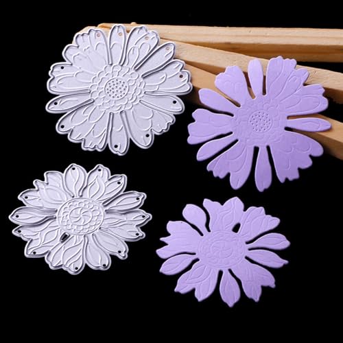5,8 x 5,6 cm, Metall-Stanzformen mit Blumenmuster, Schablonen für Scrapbooking, Basteln, Kartenherstellung, Papieralbum-Dekoration 5,8 x 5,6 cm, Metall-Stanzformen mit Blumenmuster, Schablonen für Scrapbooking, Basteln, Kartenherstellung, Papieralbum-Dekoration von HOFALUYUSUN