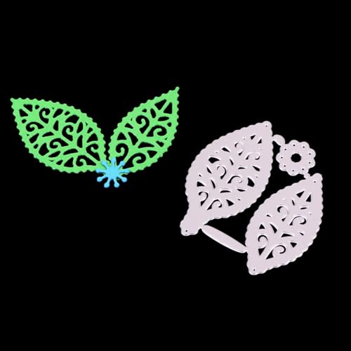 5 x 4,9 cm Blatt-Metall-Stanzformen für Kartenherstellung, Stanzschablonen für Scrapbooking, Fotoalbum, dekorative Prägeschablone 5 x 4,9 cm Blatt-Metall-Stanzformen für Kartenherstellung, Stanzschablonen für Scrapbooking, Fotoalbum, dekorative Prägeschablone von HOFALUYUSUN