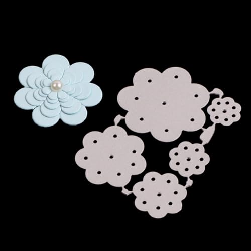6,4 x 4,9 cm Metall-Stanzformen mit Blumen-Motiv für Kartenherstellung, Stanzschablonen für Scrapbooking, Fotoalbum, dekorative Prägeschablone 6,4 x 4,9 cm Metall-Stanzformen mit Blumen-Motiv für Kartenherstellung, Stanzschablonen für Scrapbooking, Fotoalbum, dekorative Prägeschablone von HOFALUYUSUN