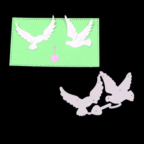 7,2 x 4,2 cm große Tauben-Metall-Stanzformen für Scrapbooking, Basteln, Kartenherstellung, Papieralbum-Dekoration 7,2 x 4,2 cm große Tauben-Metall-Stanzformen für Scrapbooking, Basteln, Kartenherstellung, Papieralbum-Dekoration von HOFALUYUSUN