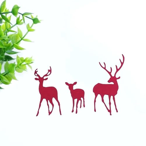 7,4 x 7,4 cm Hirsch-Stanzformen, Prägeschablone, Weihnachtsdekoration, Vorlage, Heimdekoration 7,4 x 7,4 cm Hirsch-Stanzformen, Prägeschablone, Weihnachtsdekoration, Vorlage, Heimdekoration von HOFALUYUSUN