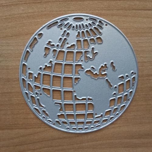 7,5 x 7,5 cm Globus World Earth Papier-Bastelwerkzeug, Stanzformen, Scrapbook-Schablonen, Fotoalbum, dekorative Prägeschablone, Basteldekoration 7,5 x 7,5 cm Globus World Earth Papier-Bastelwerkzeug, Stanzformen, Scrapbook-Schablonen, Fotoalbum, dekorative Prägeschablone, Basteldekoration von HOFALUYUSUN
