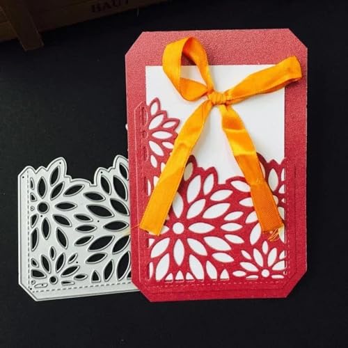 7,5 x 9,2 cm Stanzformen für Einladungskarten, Metall, Schablonen für Scrapbooking, Alben, Papierprägung, Basteldekoration 7,5 x 9,2 cm Stanzformen für Einladungskarten, Metall, Schablonen für Scrapbooking, Alben, Papierprägung, Basteldekoration von HOFALUYUSUN
