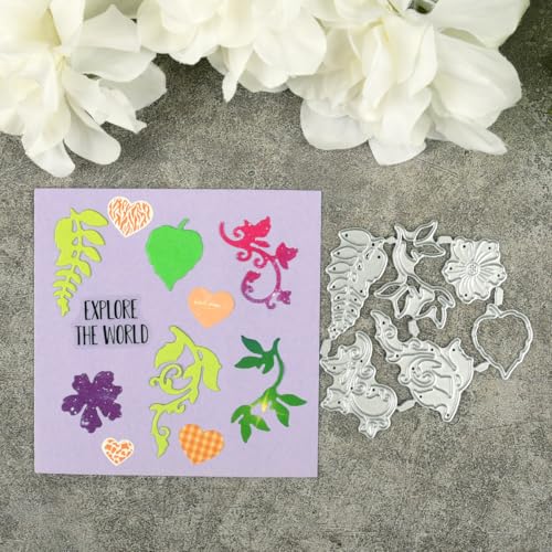 7,7 x 7,2 cm große Metall-Stanzformen für Grußkarten, Schablonen für Scrapbooking, Bastelarbeiten, Kartenherstellung, Papieralbum-Dekoration von HOFALUYUSUN