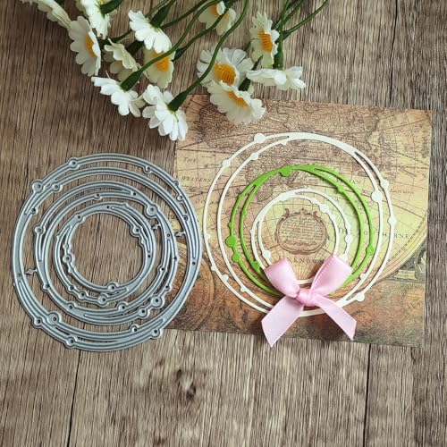 7,7 x 7,4 cm Blumenkranz, Metall-Stanzformen für Kartenherstellung, Stanzschablonen für Scrapbooking, Fotoalbum, dekorative Prägeschablone 7,7 x 7,4 cm Blumenkranz, Metall-Stanzformen für Kartenherstellung, Stanzschablonen für Scrapbooking, Fotoalbum, dekorative Prägeschablone von HOFALUYUSUN