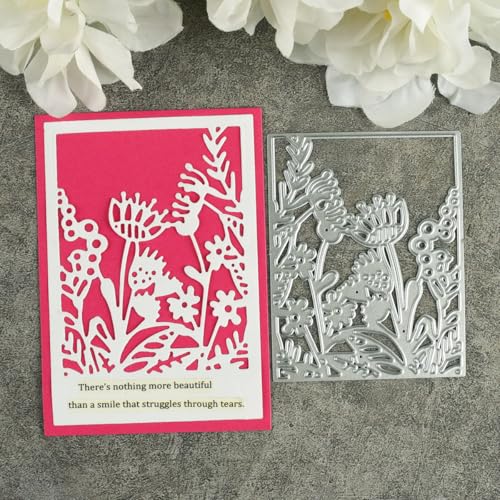 8,4 x 6,6 cm Pflanzen-Grußkarten-Dekoration, Blumenmuster, Metall-Stanzformen für Scrapbooking, Basteln, Kartenherstellung, Papieralbum-Dekoration 8,4 x 6,6 cm Pflanzen-Grußkarten-Dekoration, Blumenmuster, Metall-Stanzformen für Scrapbooking, Basteln, Kartenherstellung, Papieralbum-Dekoration von HOFALUYUSUN