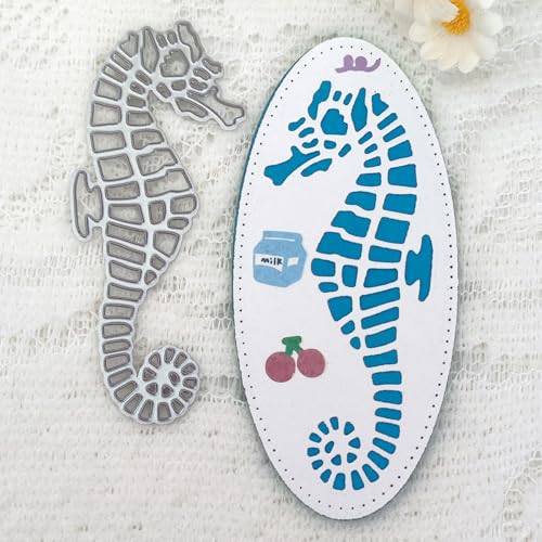 8,6 x 3,8 cm, kleine Seepferdchen-Stanzformen, Stanzschablonen für Kartenherstellung, Scrapbooking, Album, Dekoration, Prägeschablone 8,6 x 3,8 cm, kleine Seepferdchen-Stanzformen, Stanzschablonen für Kartenherstellung, Scrapbooking, Album, Dekoration, Prägeschablone von HOFALUYUSUN