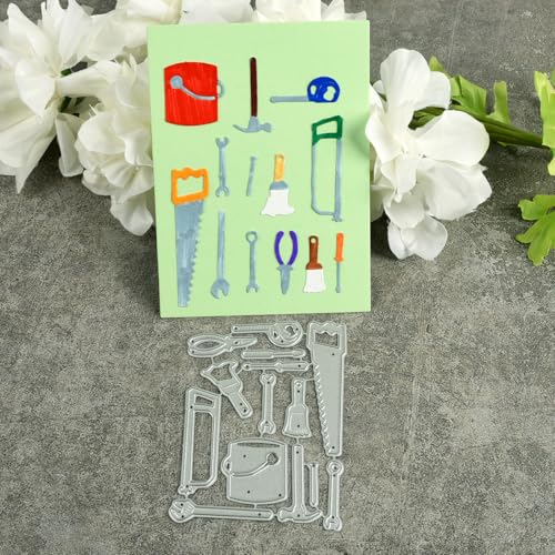 9,2 x 6,8 cm Schneidewerkzeug-Set, Sägezahn-Metall-Stanzformen, Stanzschablonen für Scrapbooking, Prägepapier, Fotoalbum, dekorative Kartengestaltung 9,2 x 6,8 cm Schneidewerkzeug-Set, Sägezahn-Metall-Stanzformen, Stanzschablonen für Scrapbooking, Prägepapier, Fotoalbum, dekorative Kartengestaltung von HOFALUYUSUN
