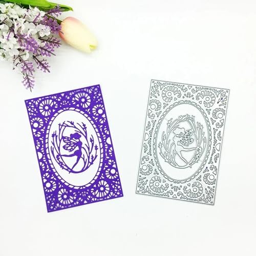 9,2 x 8,2 cm Metall-Stanzformen für Scrapbooking, dekorative Prägeschablonen, Papierbastelwerkzeuge, Papierbastelwerkzeuge von HOFALUYUSUN