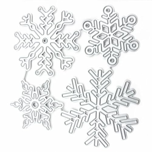 9,2 x 9 cm große Weihnachts-Schneeflocken-Metall-Stanzform für Scrapbooking, Fotoalbum, Prägeschablone, Ordnerschablone, Heimdekoration 9,2 x 9 cm große Weihnachts-Schneeflocken-Metall-Stanzform für Scrapbooking, Fotoalbum, Prägeschablone, Ordnerschablone, Heimdekoration von HOFALUYUSUN