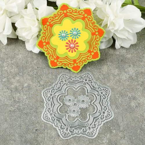 9,7 x 9,7 cm große Metall-Stanzformen für Scrapbooking, Basteln, Kartenherstellung, Papieralbum-Dekoration 9,7 x 9,7 cm große Metall-Stanzformen für Scrapbooking, Basteln, Kartenherstellung, Papieralbum-Dekoration von HOFALUYUSUN