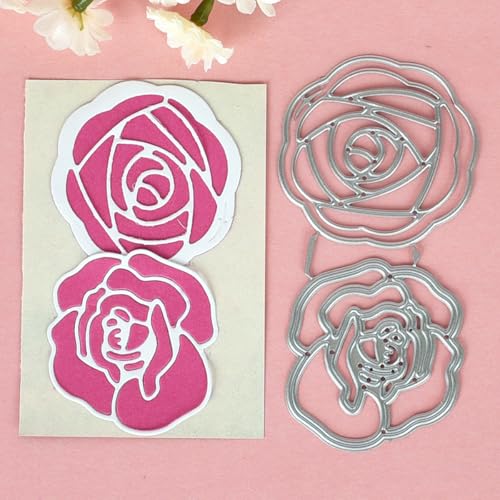 9,8 x 5 cm Rosen-Metall-Stanzformen für Scrapbooking, Bastelarbeiten, Kartenherstellung, Papieralbum-Dekoration 9,8 x 5 cm Rosen-Metall-Stanzformen für Scrapbooking, Bastelarbeiten, Kartenherstellung, Papieralbum-Dekoration von HOFALUYUSUN