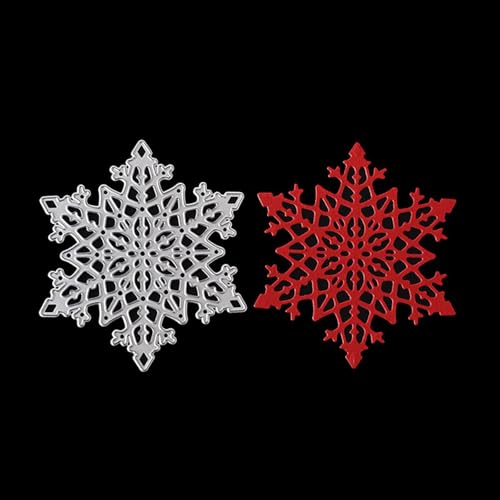 9,8 x 8,5 cm Schneeflocken-Metall-Stanzformen für Scrapbooking, Basteln, Kartenherstellung, Papieralbum-Dekoration von HOFALUYUSUN