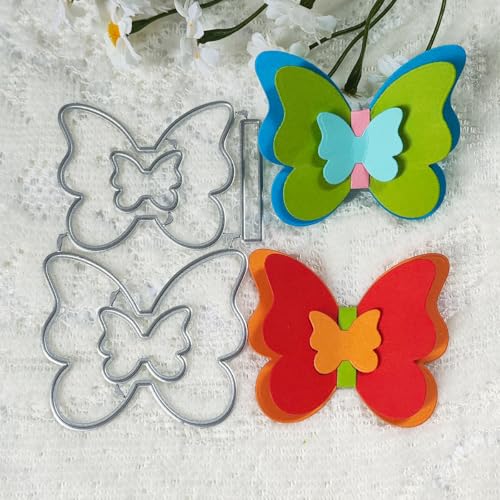 9,9 x 6,6 cm Schmetterlings-Metall-Stanzformen für Scrapbooking, Basteln, Kartenherstellung, Papieralbum-Dekoration 9,9 x 6,6 cm Schmetterlings-Metall-Stanzformen für Scrapbooking, Basteln, Kartenherstellung, Papieralbum-Dekoration von HOFALUYUSUN