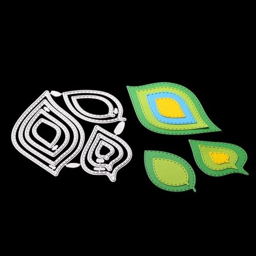 9 x 10,1 cm Blatt-Metall-Stanzformen für Scrapbooking, Alben, Papierkarten, dekoratives Handwerk, Bastelbedarf von HOFALUYUSUN