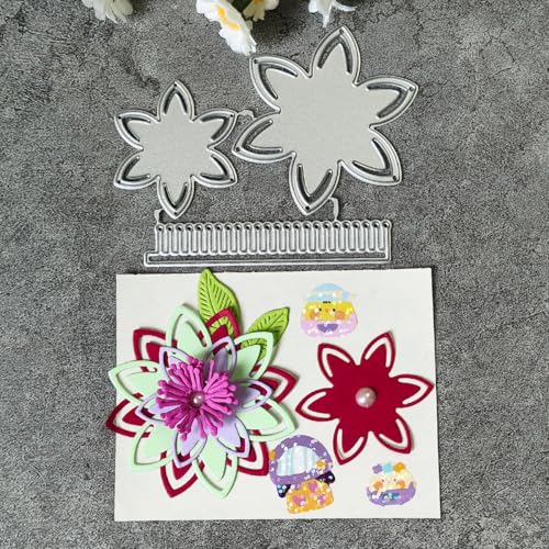 9 x 7,2 cm Blumen-Stanzformen für Kartenherstellung, Scrapbooking, Album, Dekoration, Prägeschablone 9 x 7,2 cm Blumen-Stanzformen für Kartenherstellung, Scrapbooking, Album, Dekoration, Prägeschablone von HOFALUYUSUN