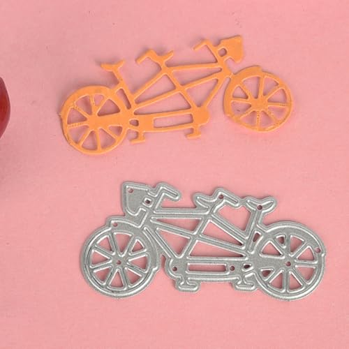 Kleine Fahrrad-Stanzformen aus Metall für Kartenherstellung, Stanzschablonen für Scrapbooking, Fotoalbum, dekorative Prägeschablone, 5,9 x 2,9 cm Kleine Fahrrad-Stanzformen aus Metall für Kartenherstellung, Stanzschablonen für Scrapbooking, Fotoalbum, dekorative Prägeschablone, 5,9 x 2,9 cm von HOFALUYUSUN