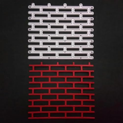 Metall-Stanzformen, 8,2 x 7,1 cm, Backstein, Hintergrund, Papierbastelrahmen, Stanzform für Kartenherstellung, Heimdekoration Metall-Stanzformen, 8,2 x 7,1 cm, Backstein, Hintergrund, Papierbastelrahmen, Stanzform für Kartenherstellung, Heimdekoration von HOFALUYUSUN