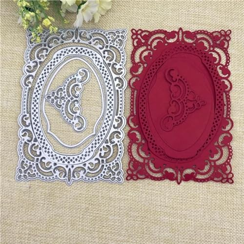 Metall-Stanzformen für Grußkarten, Schablonen für Scrapbooking, Album, Papierkarten, Prägung, Handwerk, Papierbastelwerkzeuge, 10 x 5 cm von HOFALUYUSUN