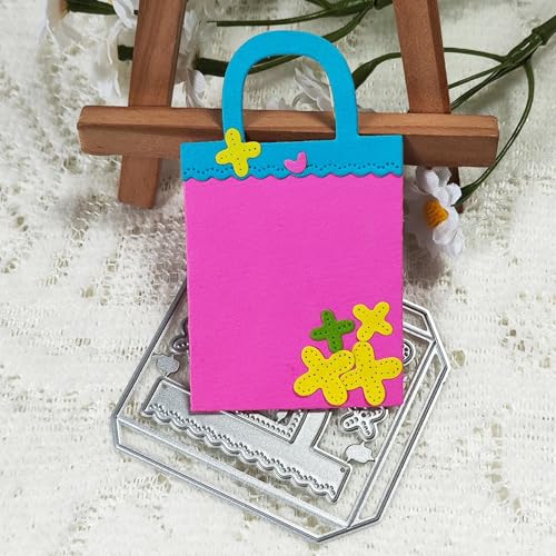 Metall-Stanzformen für Kartenherstellung, 6,6 x 6,1 cm, kleine Tasche, Stanzschablonen für Scrapbooking, Fotoalbum, dekorative Prägeschablone Metall-Stanzformen für Kartenherstellung, 6,6 x 6,1 cm, kleine Tasche, Stanzschablonen für Scrapbooking, Fotoalbum, dekorative Prägeschablone von HOFALUYUSUN