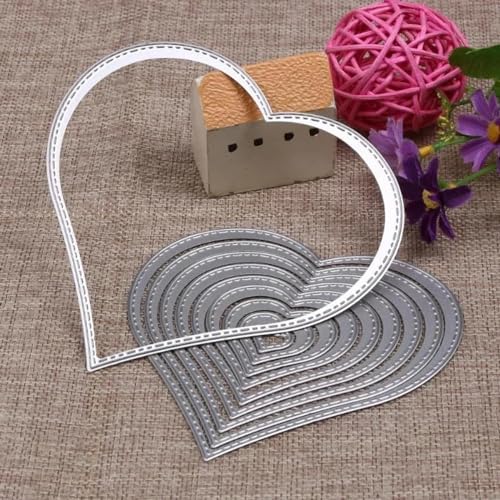 Metall-Stanzformen für Scrapbooking, Alben, Kartenherstellung, Basteln, Dekoration, 12 x 12 cm, 10 Stück Metall-Stanzformen für Scrapbooking, Alben, Kartenherstellung, Basteln, Dekoration, 12 x 12 cm, 10 Stück von HOFALUYUSUN