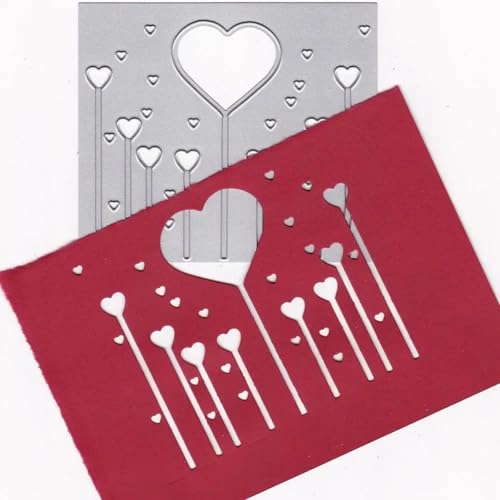 Metall-Stanzformen für Scrapbooking, Alben, Papierkarten, dekoratives Handwerk, Heimdekoration, 10 x 8,7 cm Metall-Stanzformen für Scrapbooking, Alben, Papierkarten, dekoratives Handwerk, Heimdekoration, 10 x 8,7 cm von HOFALUYUSUN
