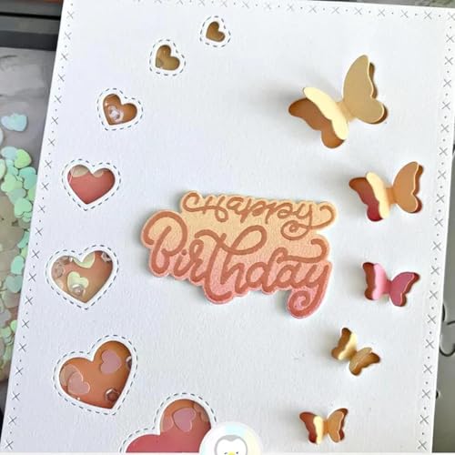 Metall-Stanzformen für Scrapbooking, Alben, Papierkarten, dekoratives Handwerk, Heimdekoration, 14,3 x 11,1 cm Metall-Stanzformen für Scrapbooking, Alben, Papierkarten, dekoratives Handwerk, Heimdekoration, 14,3 x 11,1 cm von HOFALUYUSUN