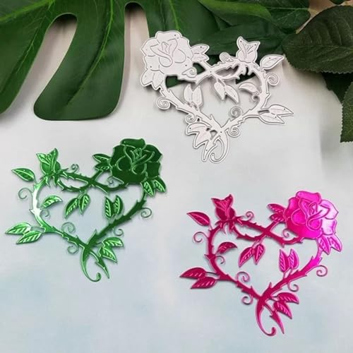 Metall-Stanzformen für Scrapbooking, Alben, Papierkarten, dekoratives Handwerk, Papierbastelwerkzeuge, 9,5 x 8 cm von HOFALUYUSUN