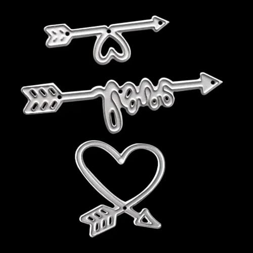 Metall-Stanzformen für Scrapbooking, Bastelarbeiten, Papierkunst, Kartenherstellung, Prägeschablone, Papierbastelwerkzeuge, 11 x 6,4 cm von HOFALUYUSUN