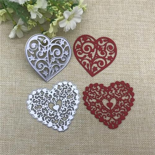 Metall-Stanzformen in Liebesform, 13,7 x 12,4 cm, Hochzeit, hohles Blumenmuster, Herz, Stanzformen für Kartenherstellung, Schablone, Prägung, Scrapbooking, Heimdekoration Metall-Stanzformen in Liebesform, 13,7 x 12,4 cm, Hochzeit, hohles Blumenmuster, Herz, Stanzformen für Kartenherstellung, Schablone, Prägung, Scrapbooking, Heimdekoration von HOFALUYUSUN