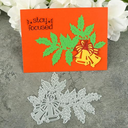 Metall-Stanzformen mit Blattglocke, 10,3 x 7,6 cm, Schablonen für Scrapbooking, Basteln, Kartenherstellung, Papieralbum-Dekoration Metall-Stanzformen mit Blattglocke, 10,3 x 7,6 cm, Schablonen für Scrapbooking, Basteln, Kartenherstellung, Papieralbum-Dekoration von HOFALUYUSUN